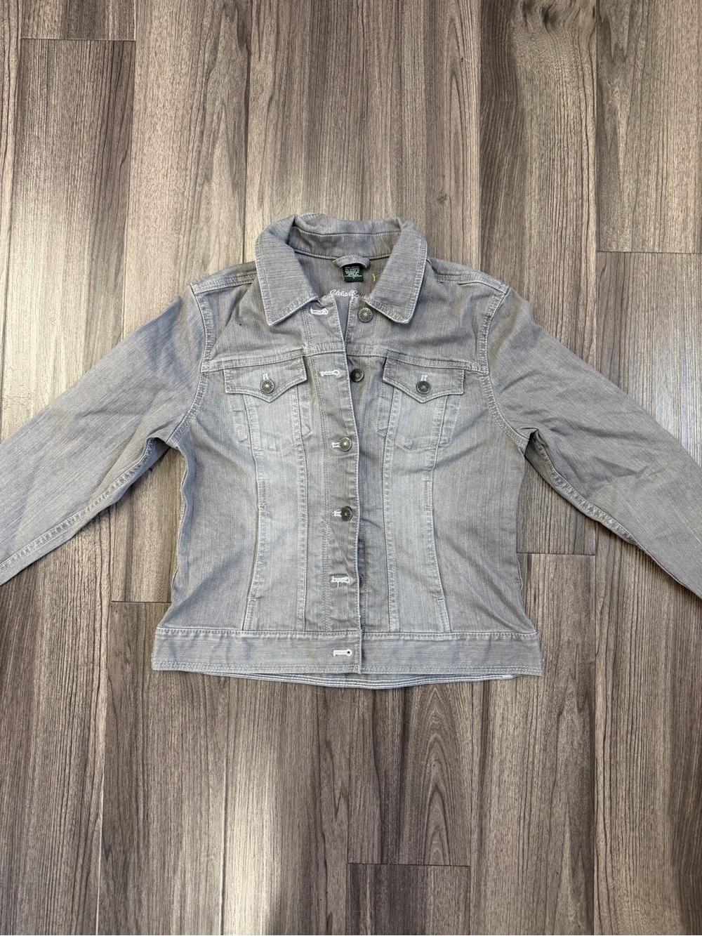 Eddie Bauer Women's Gray Denim Jean Jacket